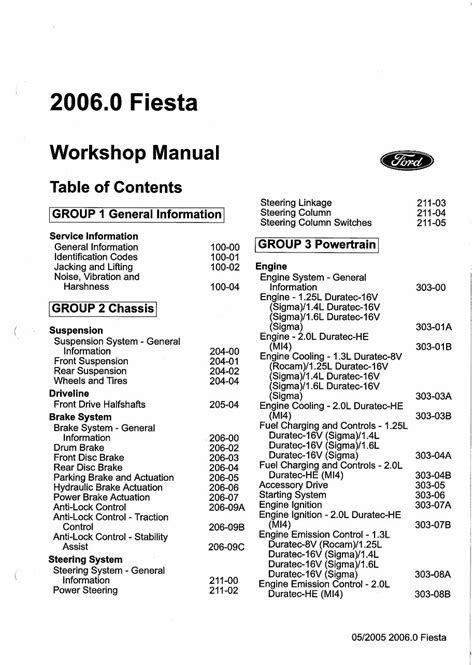 Ford fiesta wq xr4 1 6l 2 0l 2006 2008 repair manual. - Ford fiesta wq xr4 1 6l 2 0l 2006 2008 repair manual.